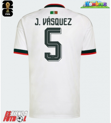 México Johan Vasquez #5 Segunda Equipación Mundial 2026 Manga Corta